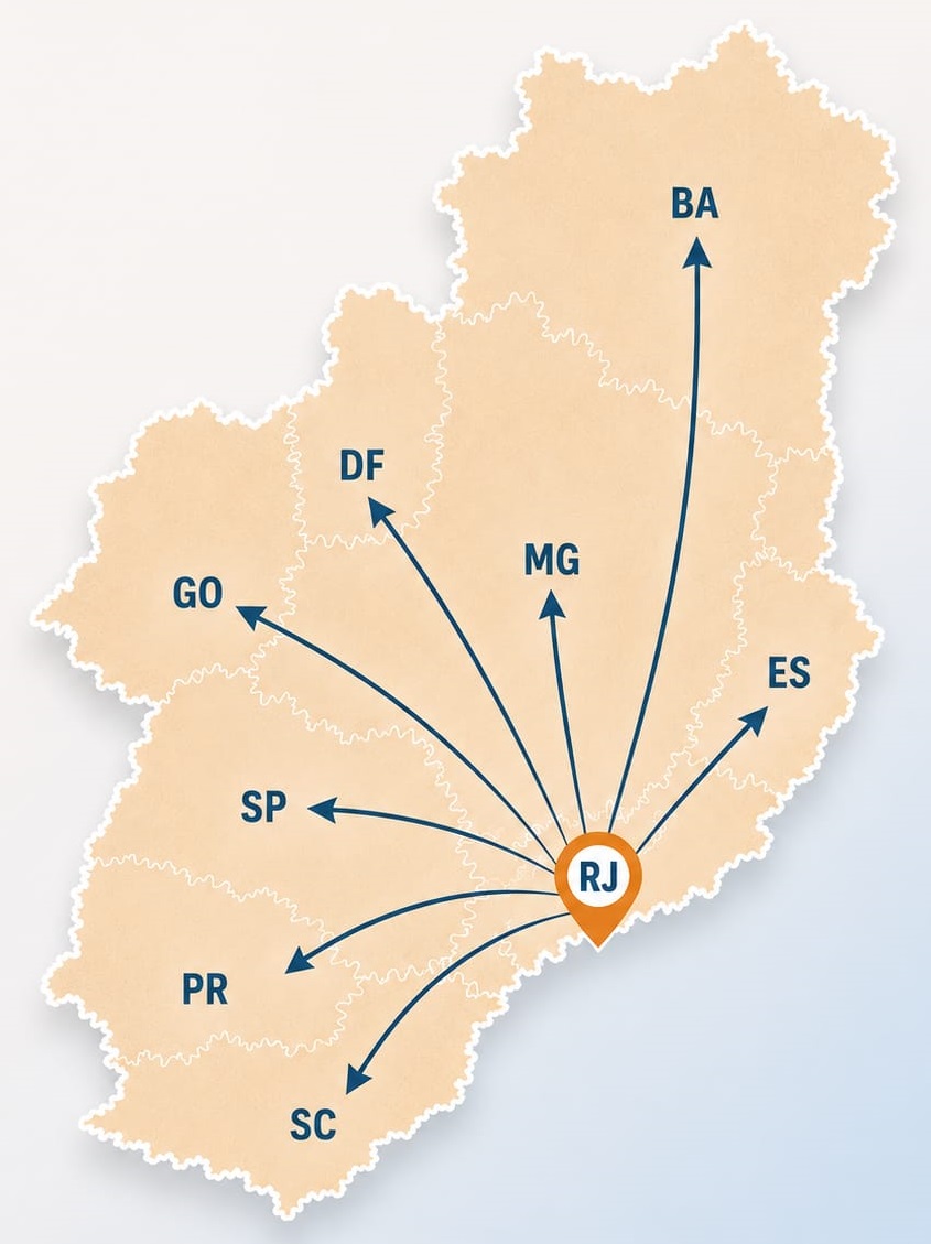 Rotas Saindo do Rio de Janeiro